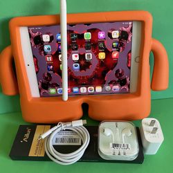 Apple iPad mini 5 (5th Generation/7.9” retina/ latest IOS 26/ 2019 Model ) 64GB with stylus pen, kids case  & Accessories
