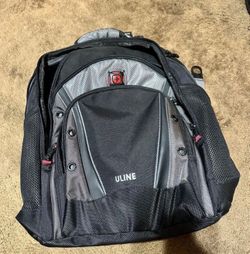 Uline Swissgear 16inch Laptop Backpack Black and Grey