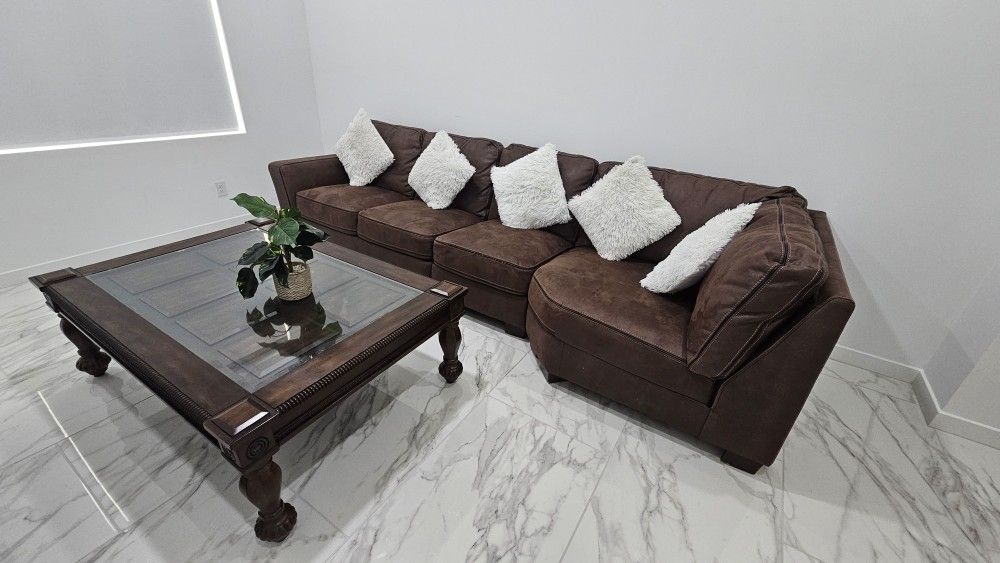 Sofa And Giant Coffee Table