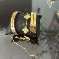 18 K Gold Plated Bracelets , $25