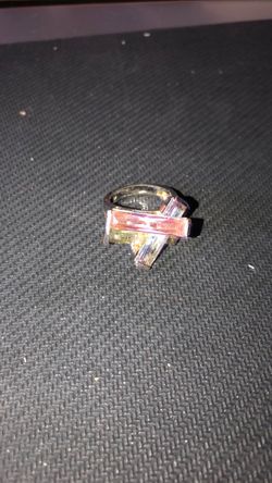 Tyree Cocktail Ring - Rhodium Brass, AAA CZ , Multi Color