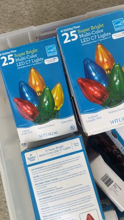 25 super bright Christmas LED lights 14ft