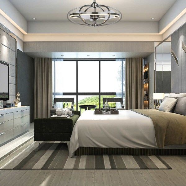 Maxim 6-speed Satin Nickel Fandelight