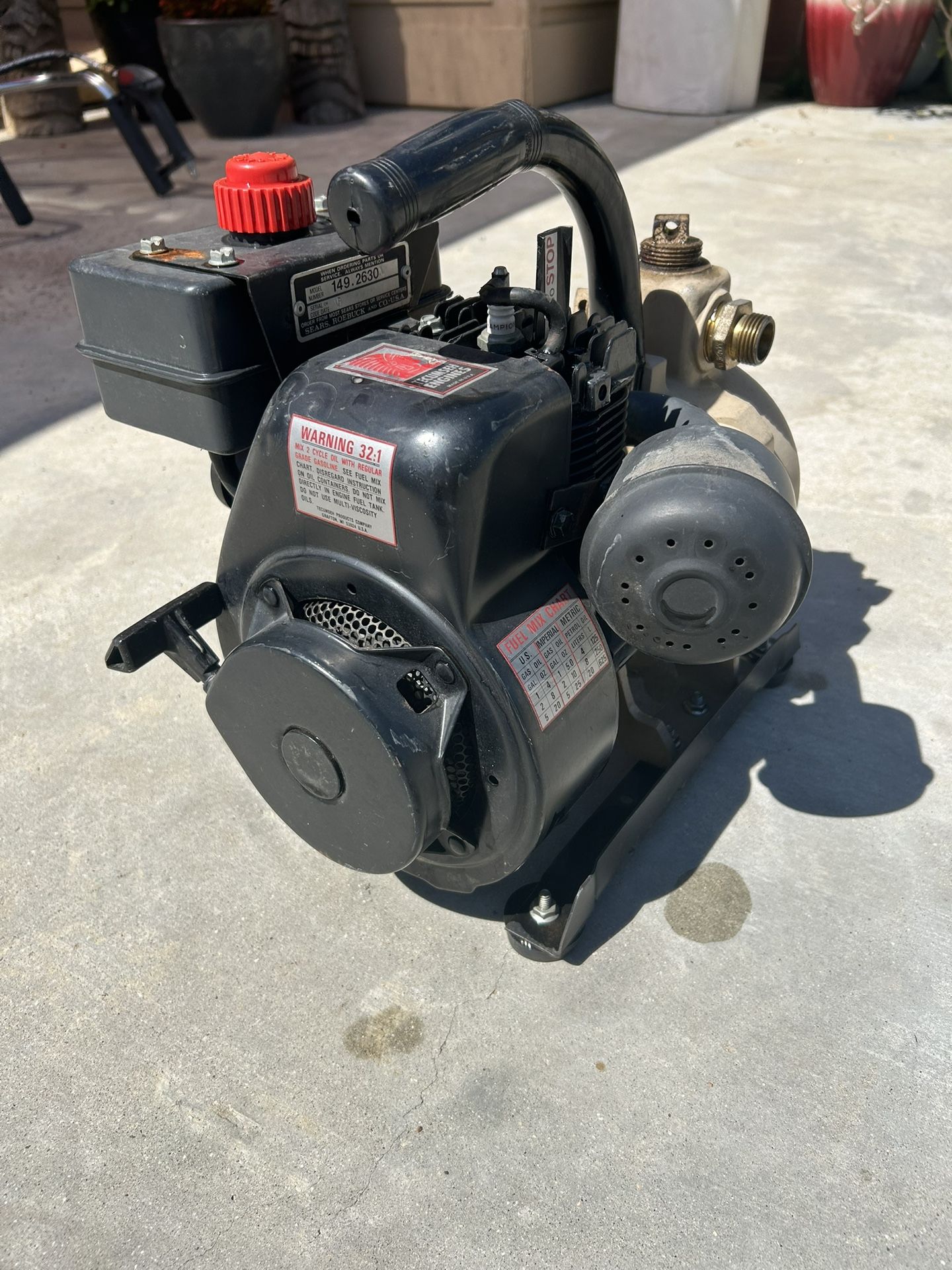 1” Water Pump 2 Stroke