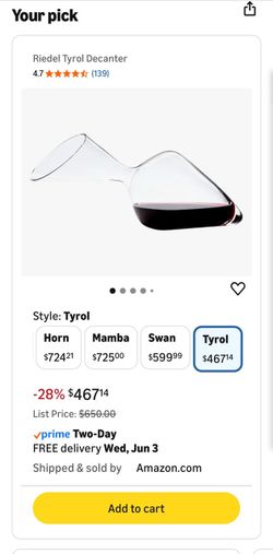 Riedel Tyrol Decanter