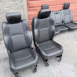 Ram Sport Black Leather Front and Rear Seats OEM