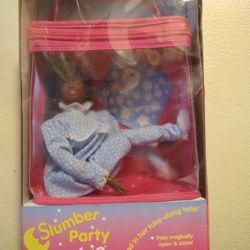 1994 Barbie Slumber Party Doll Eyes Magically Open And Close African American