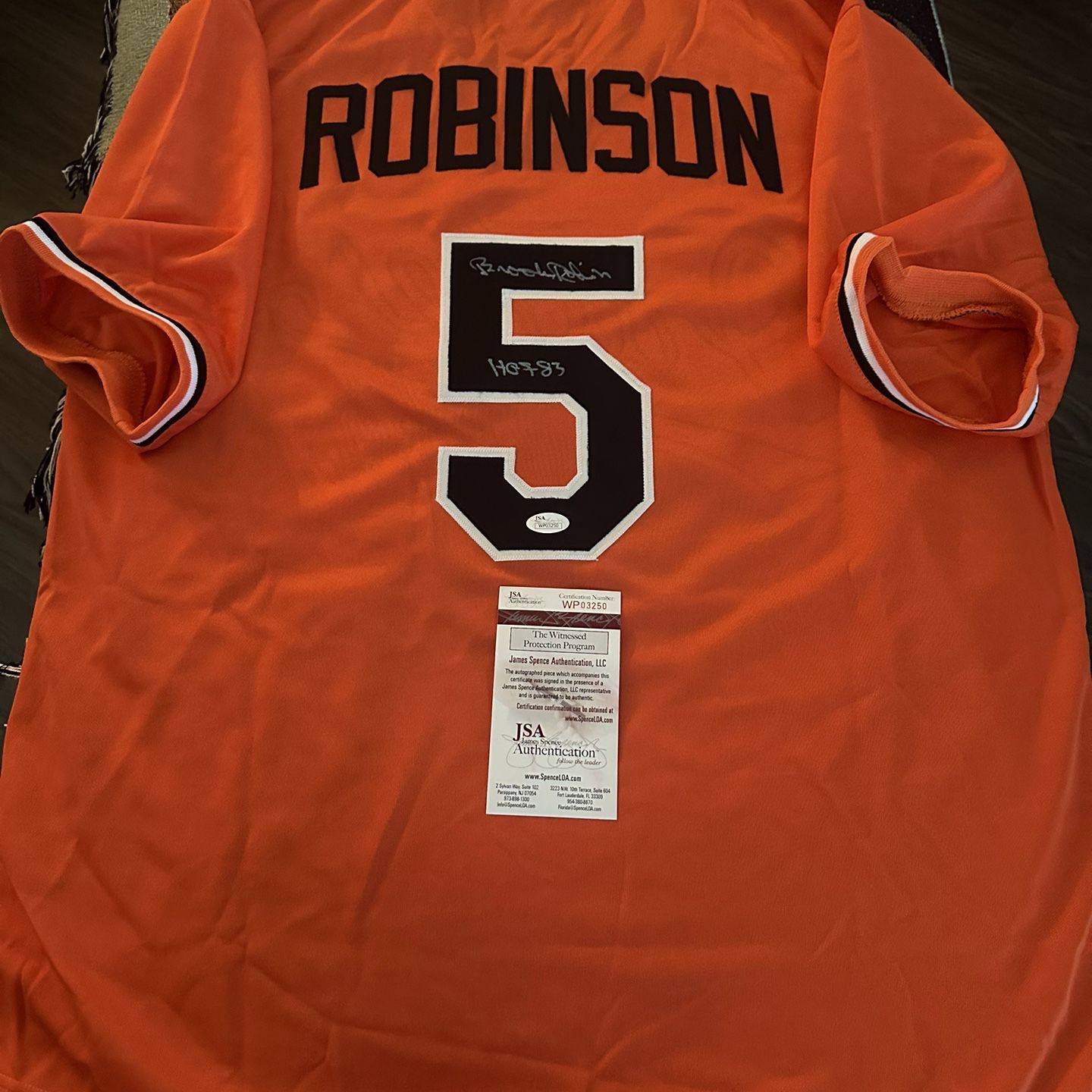 Brooks Robinson MLB Baltimore Orioles Autographed Baseball Jersey for Sale  in Dunedin, FL - OfferUp
