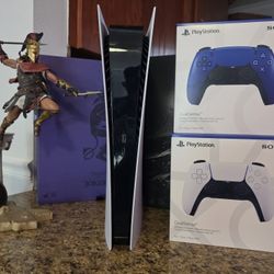 PS5 SLIM DIGITAL / 2 MANDOS Y SUS CABLES 400$