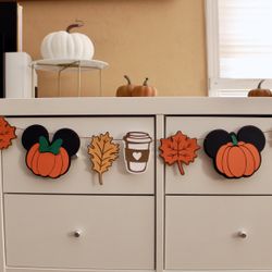 Halloween banner | Mickey Pumpkins | Disney Fall Banner | Autumn Home Decor