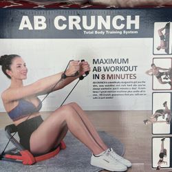 BALANCEFROM AB CRUNCH TOTAL BODY WORKOUT WITH RESISTANCE BANDS, INSTRUCTION DVD AND EXERCISE GUIDE CHART, NEW IN BOX