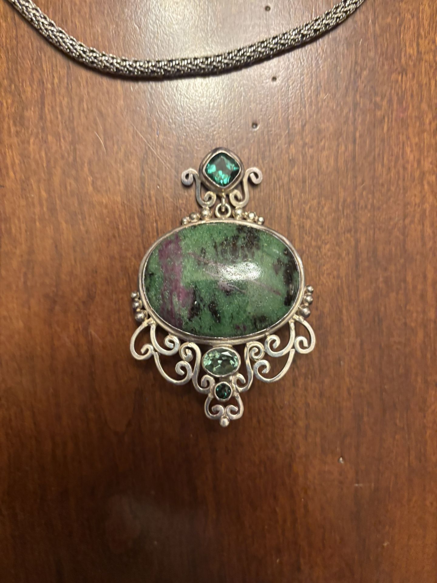 Exquisite 925 Silver Pendant Stamped.