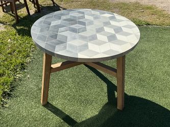 West elm Round Tile Top Outdoor Dining Table
