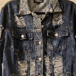 Women’s distress jean jackets