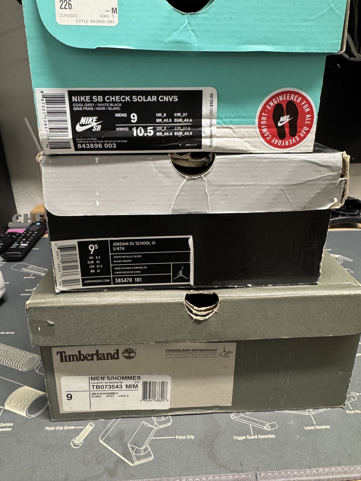 Men’s Shoes 3 Pairs For $75