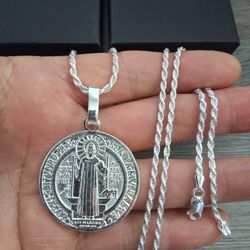 Cadena Y San Benito Plata 925 24" 2.5mm