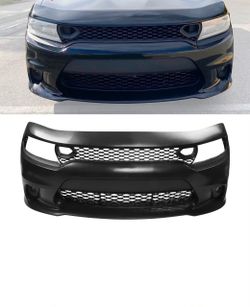 For 15-23 Dodge Charger Scat Pack SRT 392 Hellcat Front Bumper Cover W/ Foglight