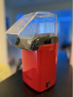 Máquina de palomitas de maíz de aire caliente de 8 tazas (rojo) pop corn
