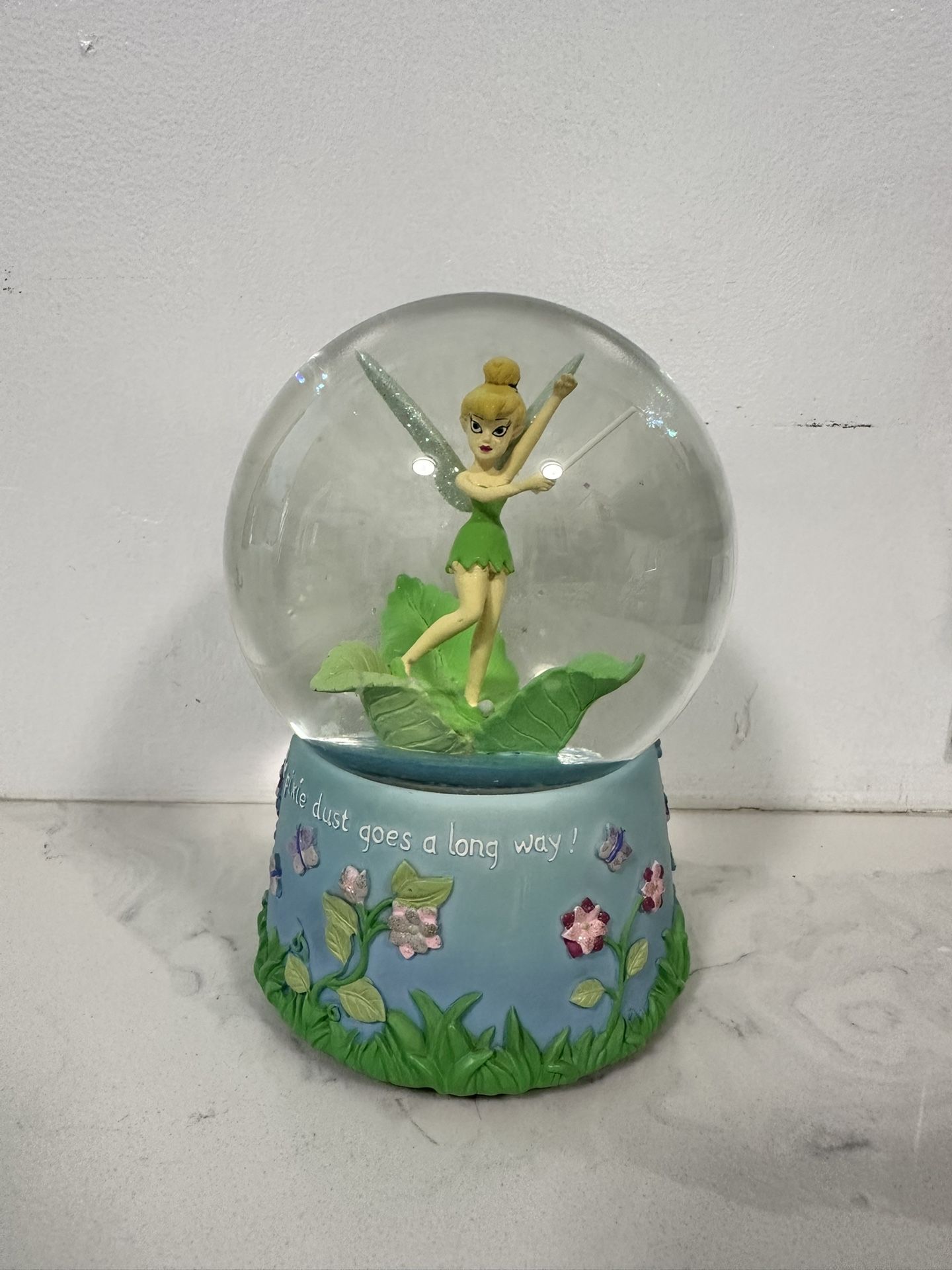 Disney Enesco Tinker Bell Snow Globe Musical Fur Elise 