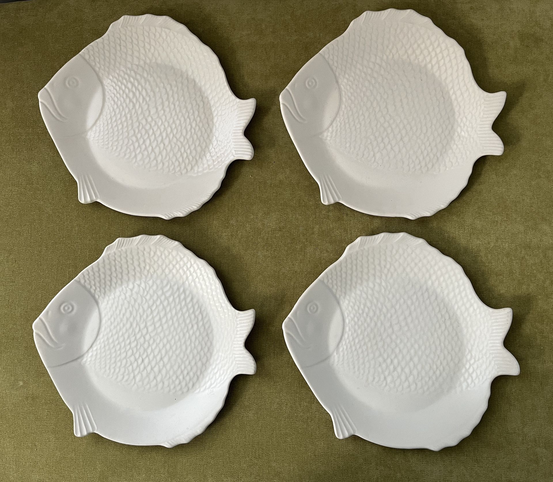Bauer California Pottery Plates. Chicken of the Sea Tuna Fish Advertising Plates. No Chips Or Cracks  10” diameter  From the 1940s-$10 Each