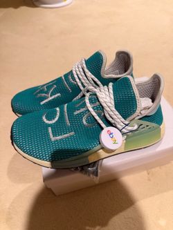 Adidas nmd hu Pharrell human race dash green size 9 new authenticated