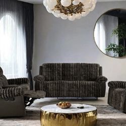 Manual Reclining Sofa And Loveseat 