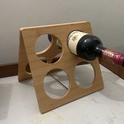 Bamboo Counter Wine Holder