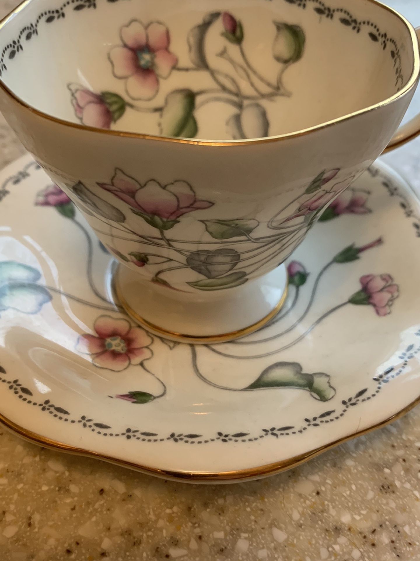 Foley bone china tea cup & saucer