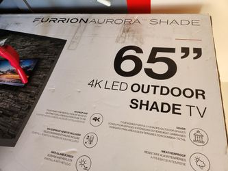 Outdoor 65" TV With Broken Front Screen