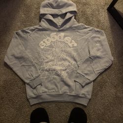  Grey and White Spider Hoodie