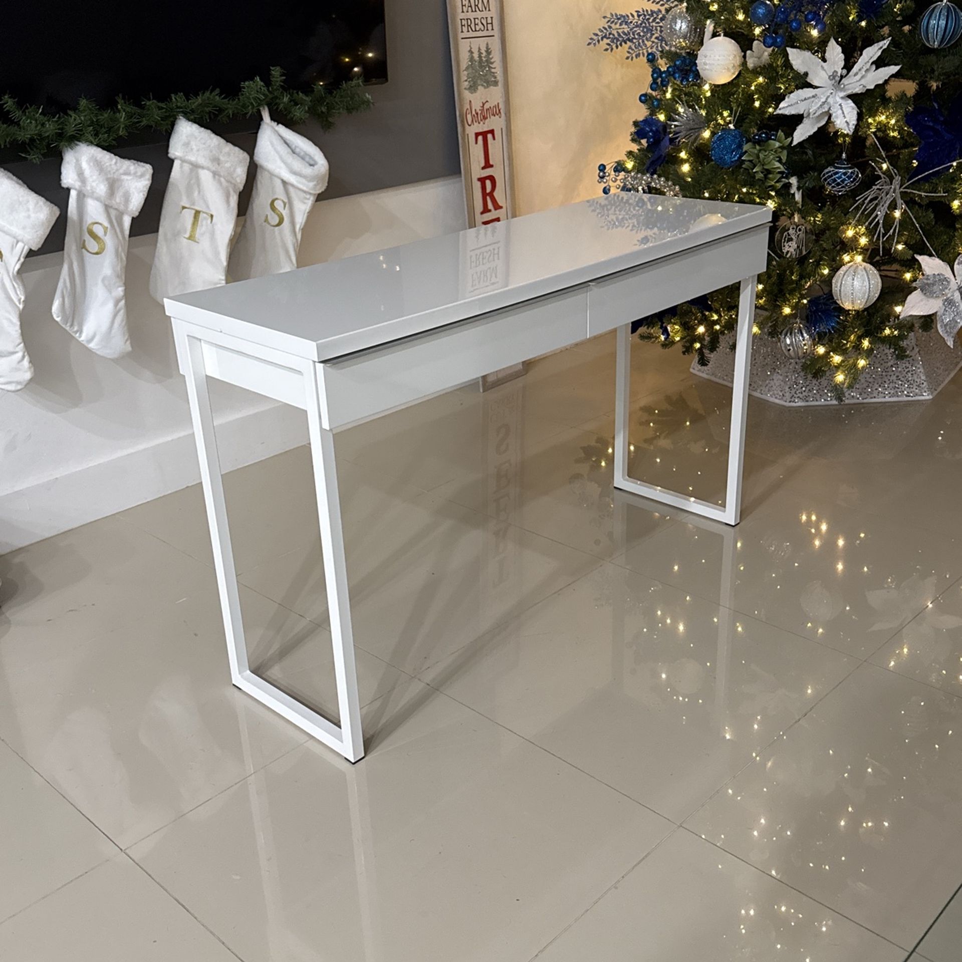 White Office Desk 