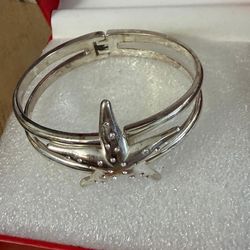 Pulsera caña stainlend estrellas piedras