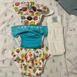 Cloth Diapers, Reusable, Washable, Adjustable