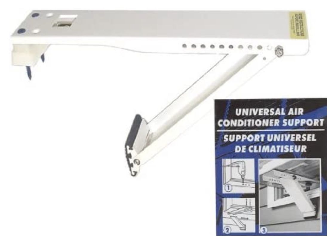 Outland Universal Air Conditioner Support 4 " - 11 " T Walls Steel With Baked Epoxy Finish 80 Lb.