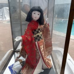 Real 💯 Japanese Encased Dolls Geisha Doll