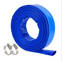 1" X 50FT POOL BACKWASH HOSE BLUE HEAVY DUTY 