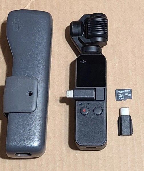 DJI Osmo Pocket 1 3-Axis Stabilizer 4K  Camera Case SD Card Adapters Gimbal