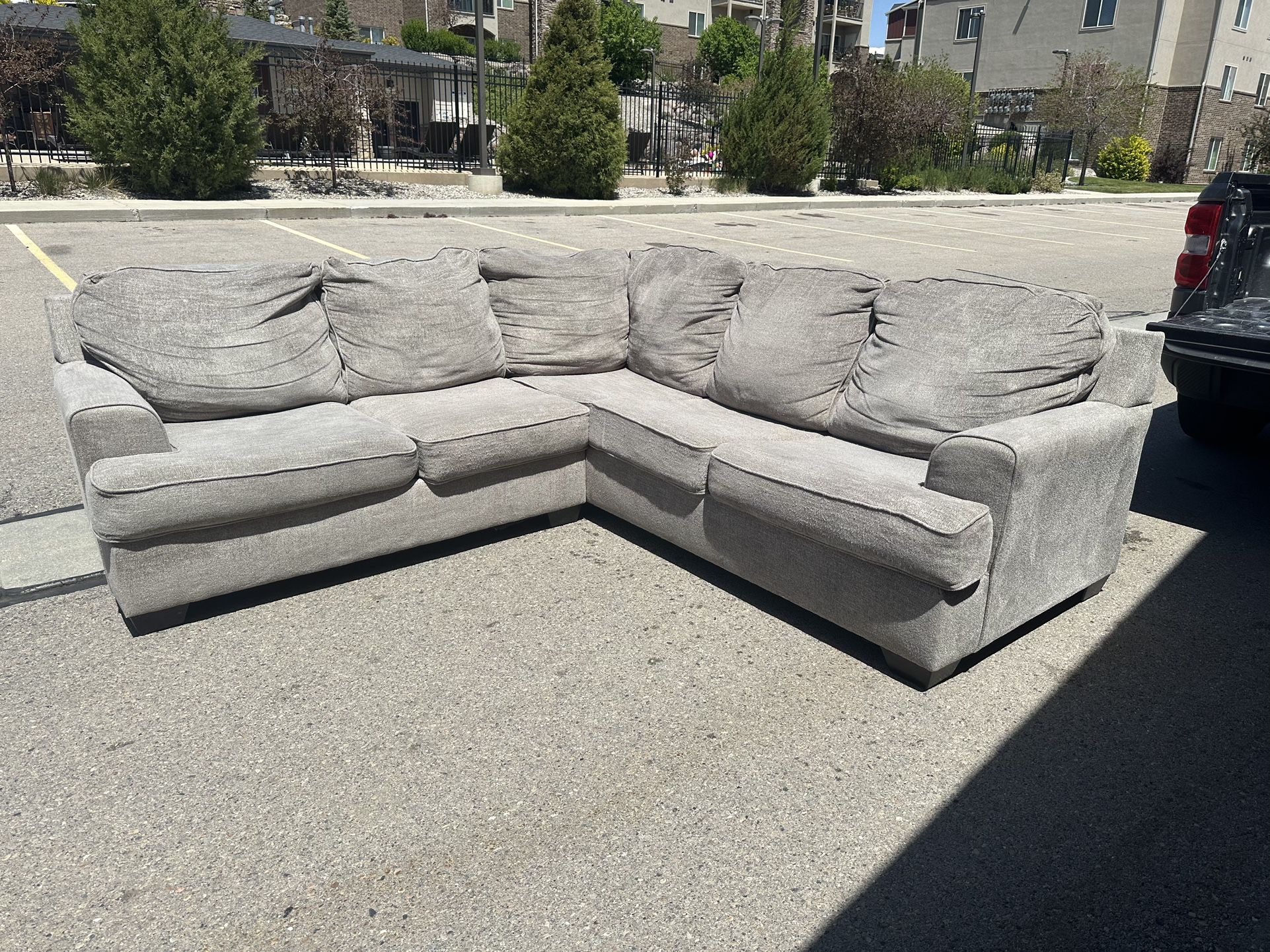 Free Delivery! Gray Sectional Couch / Sofa