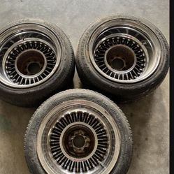 3—-13”s with 4 lug 