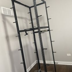 Tripp Lite 4 Post Adjustable Rack With 2 Rack Shelfs And Rack Mount Surge Protector