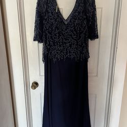 Navy Blue Formal Dress Size 18/20