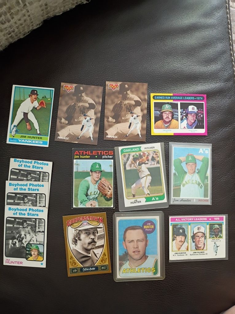 Vintage Baseball Cards: Jim "Catfish" Hunter