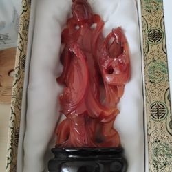 Vintage Chinese Goddess of Mercy carving