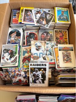 Huge box of sports cards
