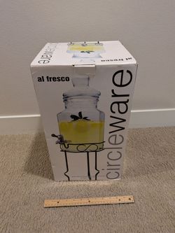 6 quart circleware al fresco beverage dispenser