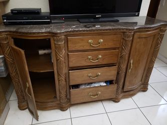 Armoire furniture marble antique wood