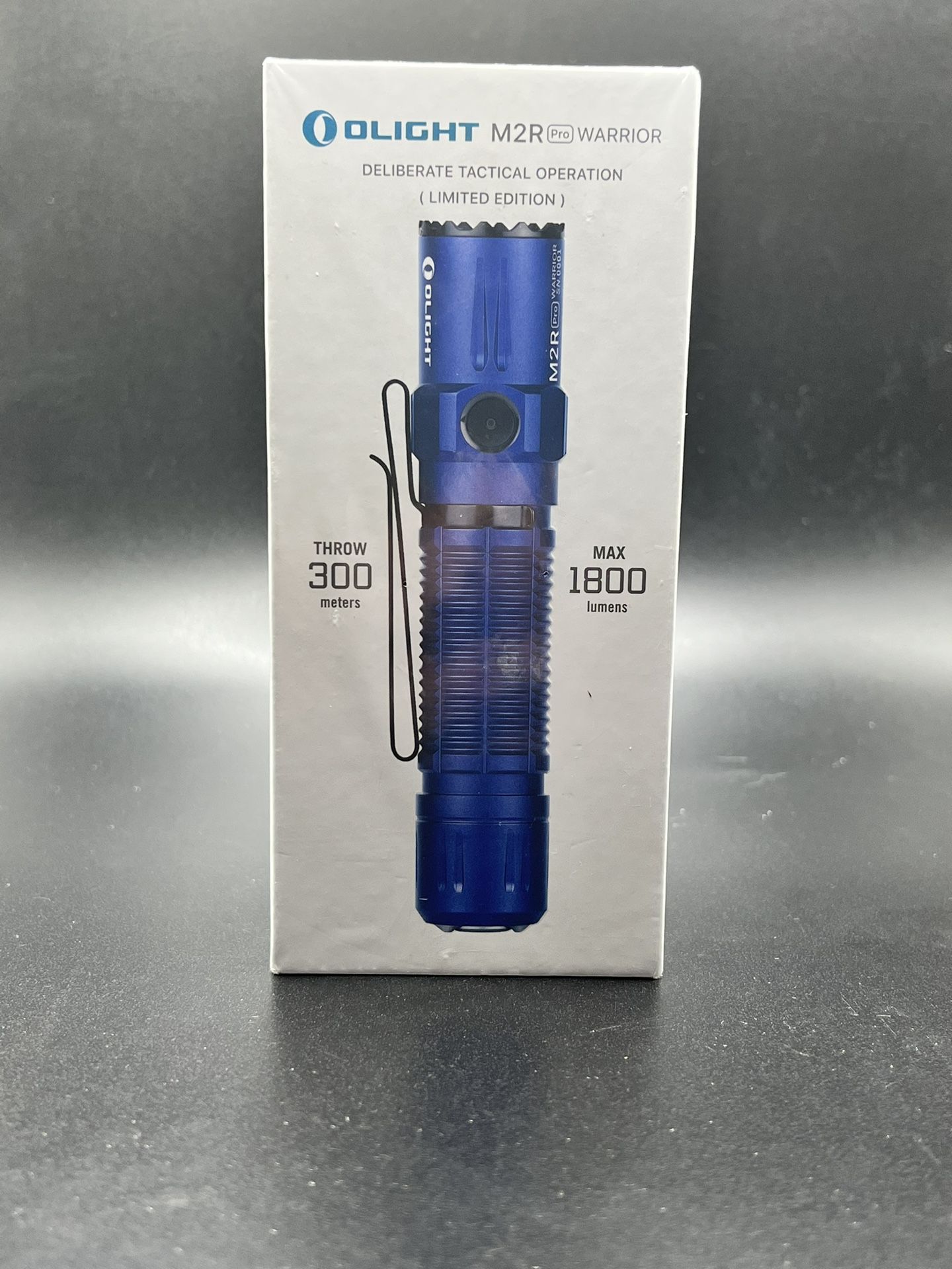 Olight M2R Pro Warrior Flashlight, Limited Edition, Blue