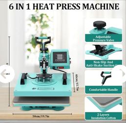 Garvee 6-in-1 Heat Press 15x15 Swing-Away
