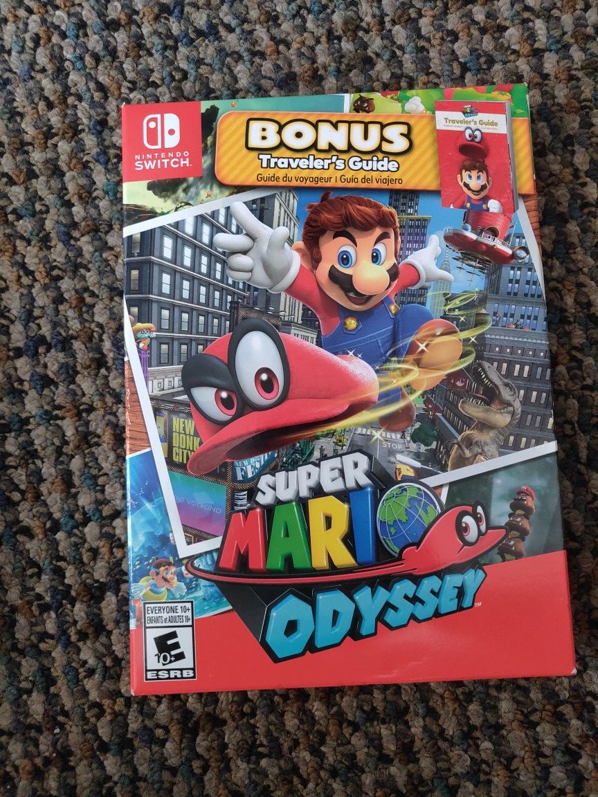 Super Mario Odyssey plus Bonus Travelers Guide