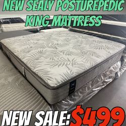 NEW SEALY POSTUREPEDIC KING MATTRESS